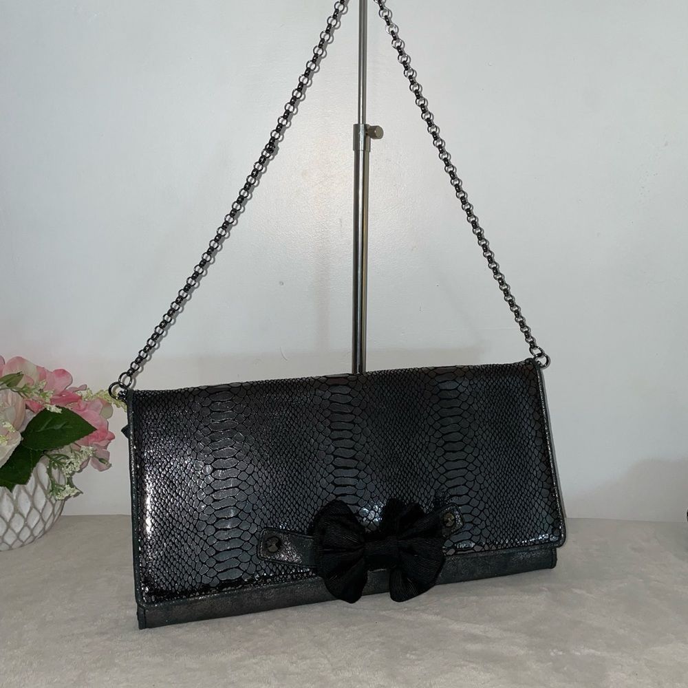 Betsey Johnson Crossbody Bag / Clutch Black Large - Picture 11 of 11